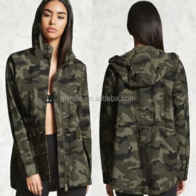 China Camouflage Anti-shrink Light Printing Zipper Style Anti-shrink Western Store Women's Jackets Hooded Jacket Plus Size XXXL Women's Jacket Pattern for sale