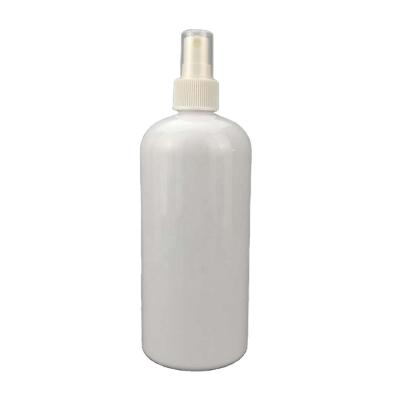 China 500ml Transparent Plastic PET Round Bottle Alcohol Spray Daily Chemical Packaging Bottle for sale