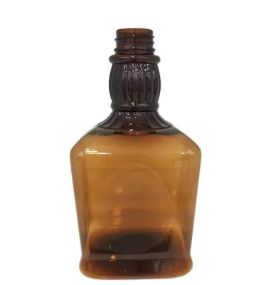 China Household Products 600ml Plastic Brown PET Whiskey Spray Bottle , Custom Plastic Hairspray Bottle for sale