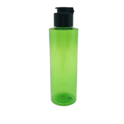 China 150ml Cosmetic PET Shampoo Shower Gel Plastic Bottle With Lid for sale