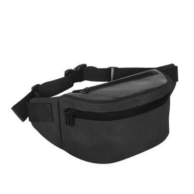 China Luxury Waterproof Waist Bag Fashion Promotion Pussy Pack Waist Bag Outdoor Black Running Bag New Design for sale