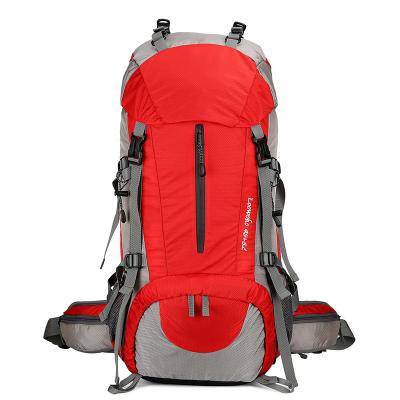 China 50L Backpack Travel Camping Rucksack Waterproof Hiking Backpack Hiking Large Capacity Waterproof Rucksack With Rain Cover for sale