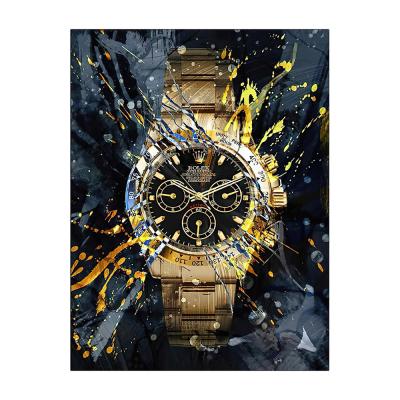 China Modern High Definition Machine Clock Picture Canvas Wall Art Oil Painting Printing For Home Decor for sale