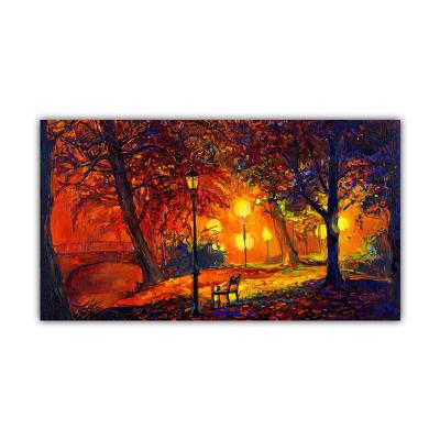 China Modern Light Luxury Modern Bedroom Decoration Painting Hotel Bedside Landscape Painting for sale