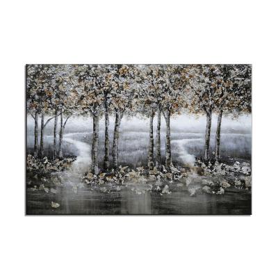 China Pure Modern Abstract Art Canvas Oil Painting Landscape Handmade Oil Painting Decorative Contemporary Wall Impressionist for sale