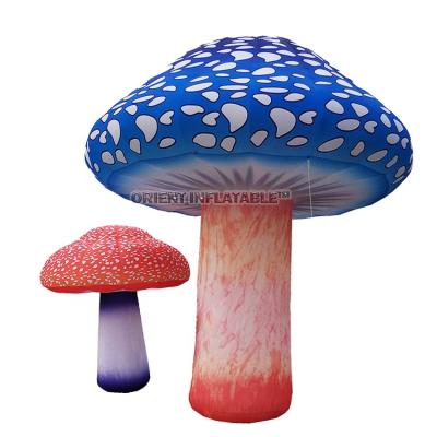 China Transparent PVC Orient Inflatables Custom Sublimation Printing Inflatable Mushroom Replica Model for sale