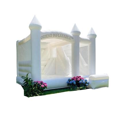 China White Combo PVC Wedding Castle Inflatable Bouncy Playground Mesh Orient Inflatables for sale