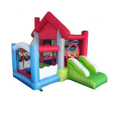 China Orient Inflatables Nylon Fabric Nylon House Inflatable Farm House Bouncer With Ball Pitches Pool for sale