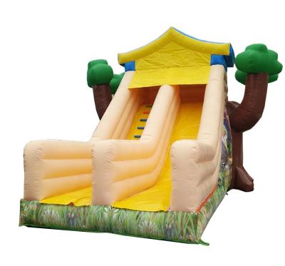 China Custom PVC Orient Inflatables Water Trees Inflatable Jungle Slide Custom Commercial Inflatable Dry Forest Slide for sale