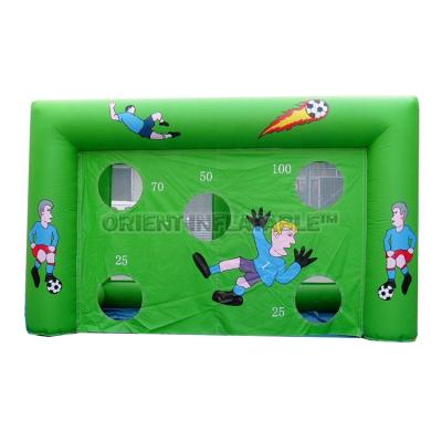 China Kids n Adults Soccer Play Orient Inflatables Sports Inflatable Soccer Shooter Game Soccer Goal Target Shooting Game for sale