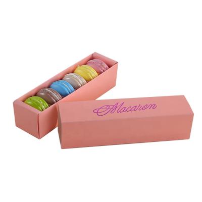 China Customized Recyclable Luxury Food Box Gift Packaging Macaron Biscuit Biscuit Wrapper Paper Drawer Soft Box for sale