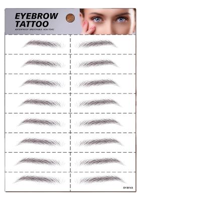 China 2021 New Custom Temporary Waterproof Temporary Eyebrow Tattoo Stickers for sale