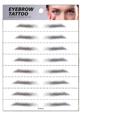 China 2021 New Temporary Waterproof Temporary Eyebrow Tattoo Stickers for sale