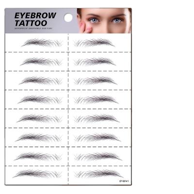 China 2021 Temporary New Custom Design Temporary Male And Females Eyebrow Tattoo Stickers for sale