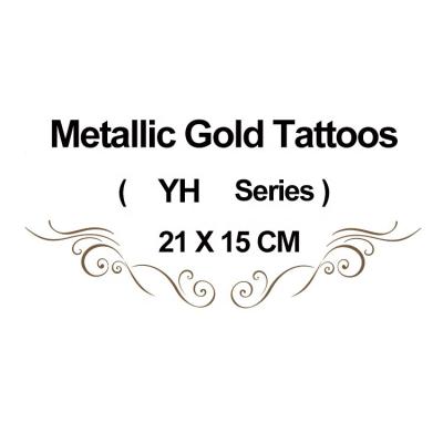 China Temporary Tattoo Sticker Metallic Temporary Catalog 210*148MM for sale