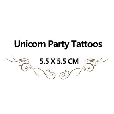 China 5.5*5.5CM Temporary Unicorn Party Tattoos Stickers Catalog for sale