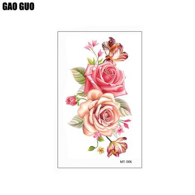 China 3D Flower Temporary Waterproof Body Sticker Temporary Tattoo for sale