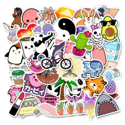 China Cartoon Sticker Wholesale Custom Adhesive China PVC Vinyl Die Cut Stickers for sale