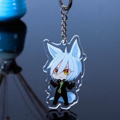 China Advertising Transparent Anime Printed Acrylic Charms Custom Made Eco - Friendly for sale