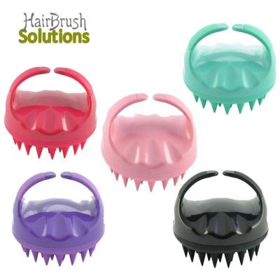 China Waterproof Scalp Massager Scalp Massager Round Label Silicon Brush Custom Pet Shampoo Purple Hair Sweep Grooming and Shampoo Brush Dog for sale