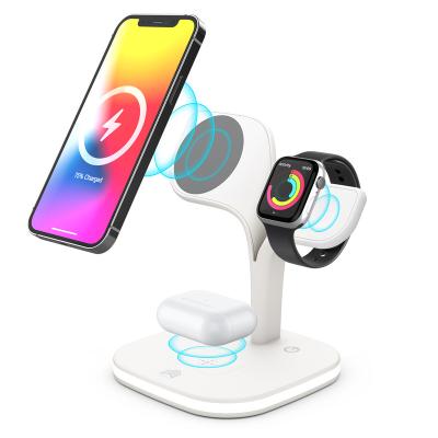 China Smart Watch 3 in 115w 10w Qi Multifuncion Wireless Charging Pad Fast Wireless Charger Stand Holder for iPhone 13/12 for sale