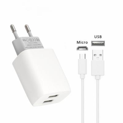 China OEM 2port USB 5v2.4a 12W Universal Charging Head Wholesale High Quality Smart Phone Mobile Phone Charger for i Watch Outdoor Travel for sale