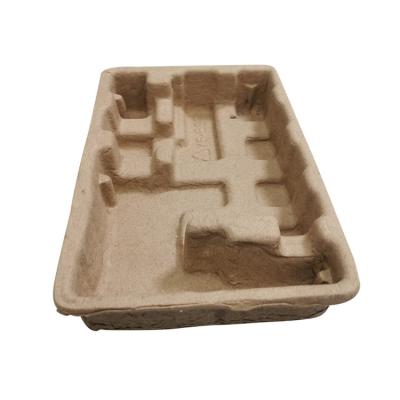 China Hot Selling Eco-Friendly Biodegradable Molded Paper Pulp Industrial Package Tray Package for sale