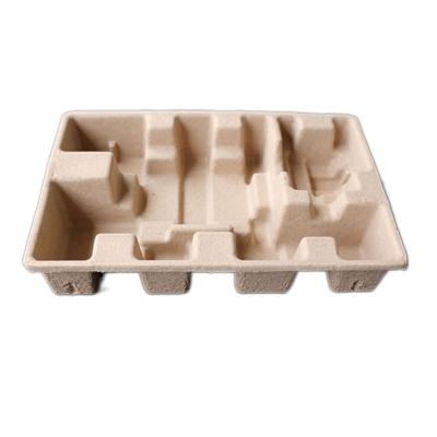 China Industrial Cheap Custom High Quality Pulp Molded Pulp Package New Products Pulp Packaging Tray for sale