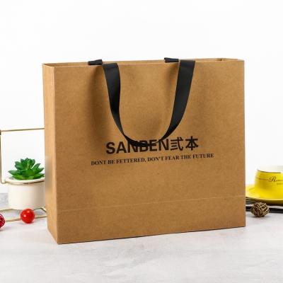 China Various Promotional Goods Handled Using Handle Kraft Paper Bag Shopping Packing Paper Bags for sale