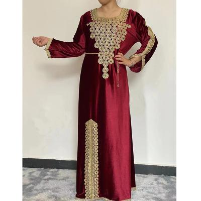 China Others 2022 Dubai Abaya Fashion Women's Long Sleeve Traditional Muslim Clothing Muslim Women Muslim Dress for sale