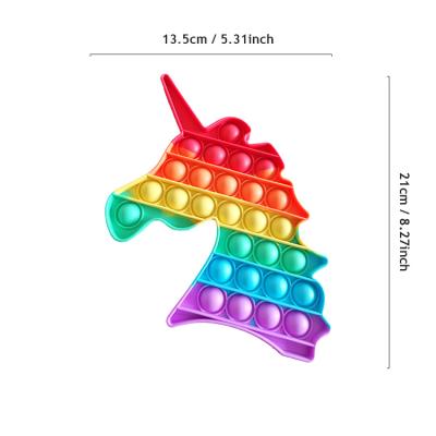 China Relieve Stress Jumping GoBang Simple Interactive Toy Game Bubble Rainbow Color Personally Soft Silicone Pressure Toys Relieve Pressure Toys for sale