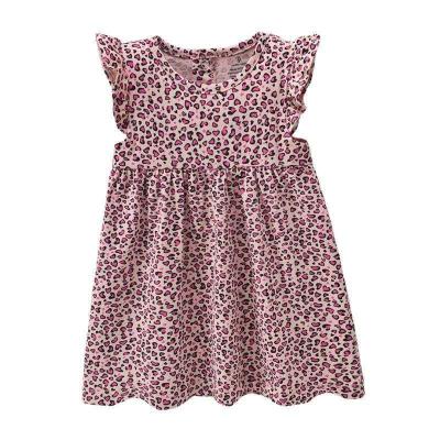 China Breathable Summer Kids Pure Cotton Wear Floral Printed Baby Dress Girls Clothes for sale