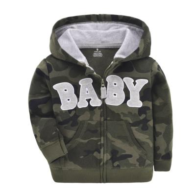 China Baby boy waterproof jacket hooded with cute zipper jacket outwear for sale