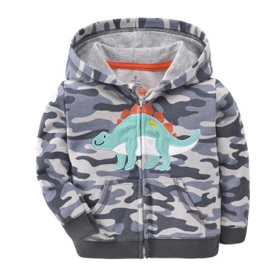 China 100% Cotton New Arrival Cartoons Baby Jackets Waterproof Knitting Clothes With Zipper Hat for sale