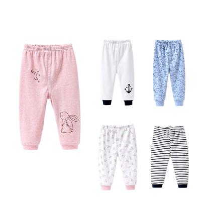 China Color Fade Proof High Quality Newborn Pants Toddler Stacked Pants Cute Infant Pants for sale