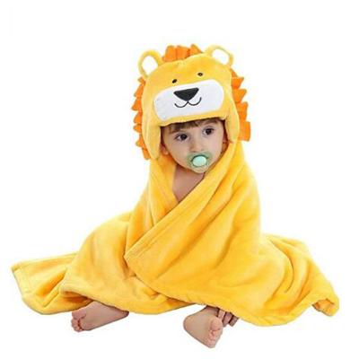 China Fashionable Soft Cute Animal Design Plush Comforter Blanket PORTABLE Cute Animal Baby Wrap Baby Blanket Baby Blanket for sale