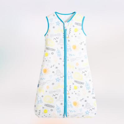 China 2021 Sleeveless Baby Sleeping Bag Summer Breathable Cotton Romper 0-4 Years Baby Clothes Kids Pajamas Bag for sale