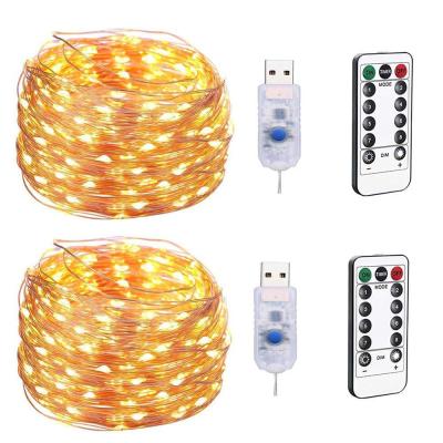 China PVC+Copper Wire+LED Custom Copper Wire Christmas Decoration LED Fairy String Light 5m USB for sale