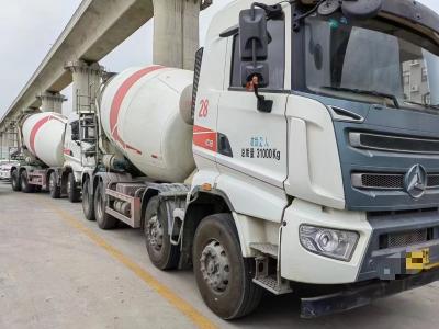 China Caminhão misturador de concreto usado cúbico SANY 12 montado SY412C-8S com motor Hino à venda