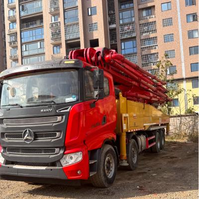 China Sany gebruikte betonnen vrachtwagen te koop SYM5445THB Rode kleur In ChangSha Te koop