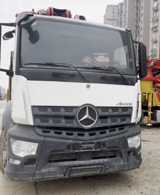 China Kleine Betonpomp Truck Sany Truck Gemonteerde Betonpomp 2020 Jaar Sany 49 Meter Benz Chassis Te koop