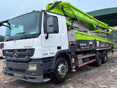 China Cement Transport Equipment Zoomlion Mercedes Actros 47m Diesel Used Concrete Boom Pump Truck zu verkaufen