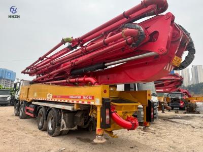 China 56M Camión de bombeo de hormigón de segunda mano Camión de bombeo de segunda mano Sany En Benz Chasis Arocs 4143 Hecho en 2021 en venta