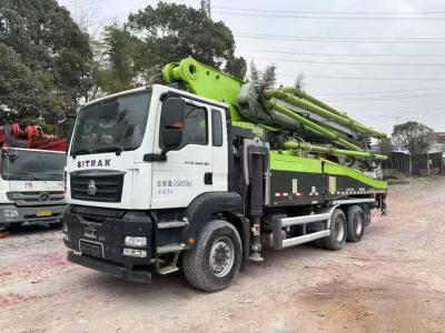 China 2021Year Zoomlion 52m with SITRAK Chassis Hydraulic Rexroth Pump Construction Machine Truck Mounted Used Concrete Pump Truck zu verkaufen