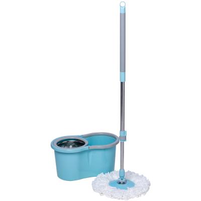 China Sustainable Easy Home Cleaning Bucket Spinning Broom With Telescopic Broom Handle for sale