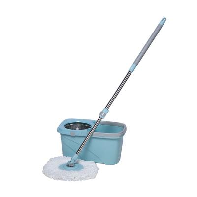 China Sustainable Easy Clean Lazy Broom And Bucket Set With Telescopic Broom Handle for sale