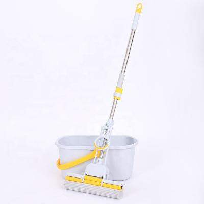 China Sustainable Wholesale Telescopic Handle Holding Floor Cleaning PVA Broom Sponge Broom for sale