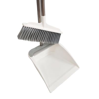 China Home Floor China Broom Cleaning Quick Handle With Dustpan And Stick Broom Set for sale