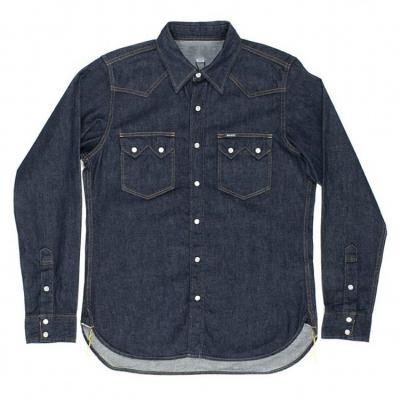 China Wholesale Supplier Men's Casual OEM China Long Sleeve Black Denim Shirts for sale