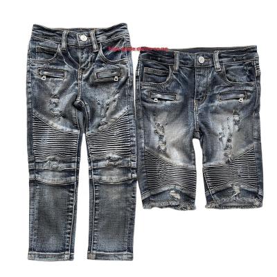 China 2022 fashion trends high quality washable children's boy's breathable clothes cycle jeans abbreviations 1-14 years old for sale